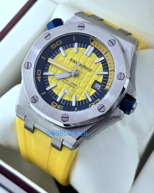 Audemars Piguet Diver Yellow Rubber Strap Swiss Automatic Watch