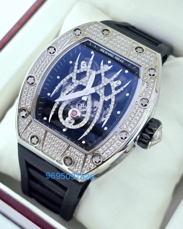 Richard Mille Spider Steel Diamond Swiss ETA Automatic Watch