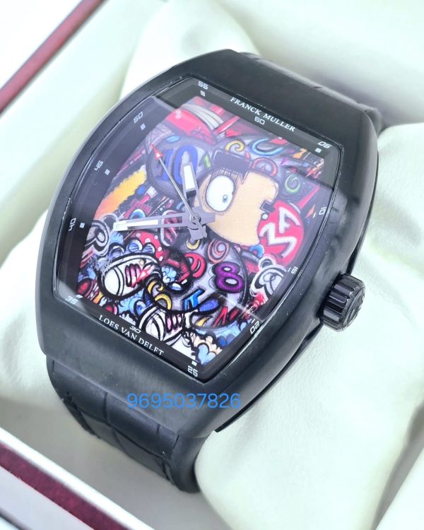 Franck Muller Vanguard Color Dreams Loes Van Delft Limited Edition Swiss ETA 7750 Valjoux Automatic Watch