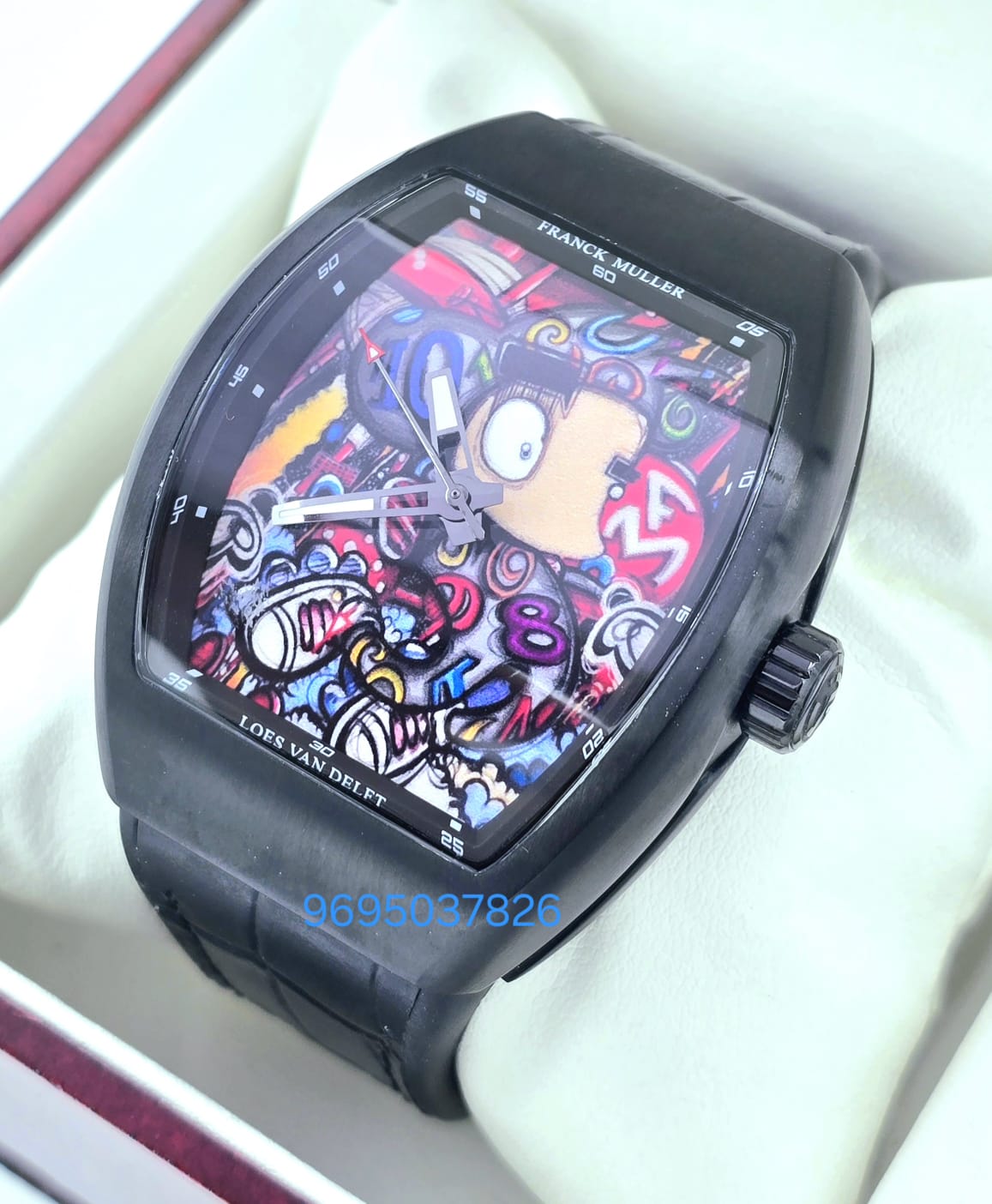 Franck Muller Vanguard Color Dreams Loes Van Delft Limited Edition Swiss ETA 7750 Valjoux Automatic Watch