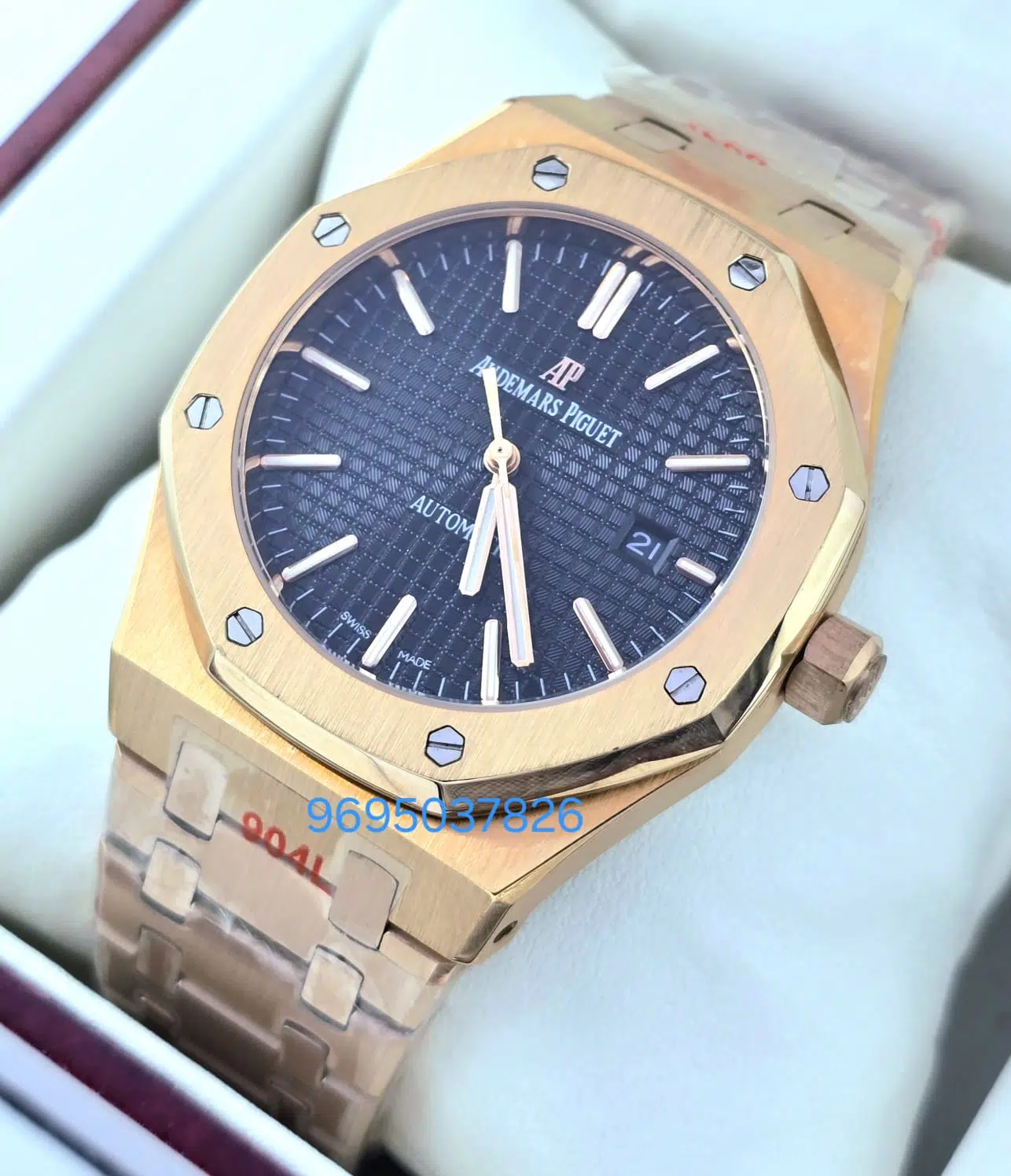 Audemars Piguet Royal Oak Black Rose Gold Swiss Automatic Watch