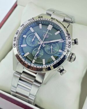 Tag Heuer Carrera Sport Green Chronograph Steel Watch