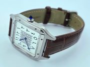 Cartier Santos Dumont Arabic Marking Brown Leather Strap Watch - Image 6