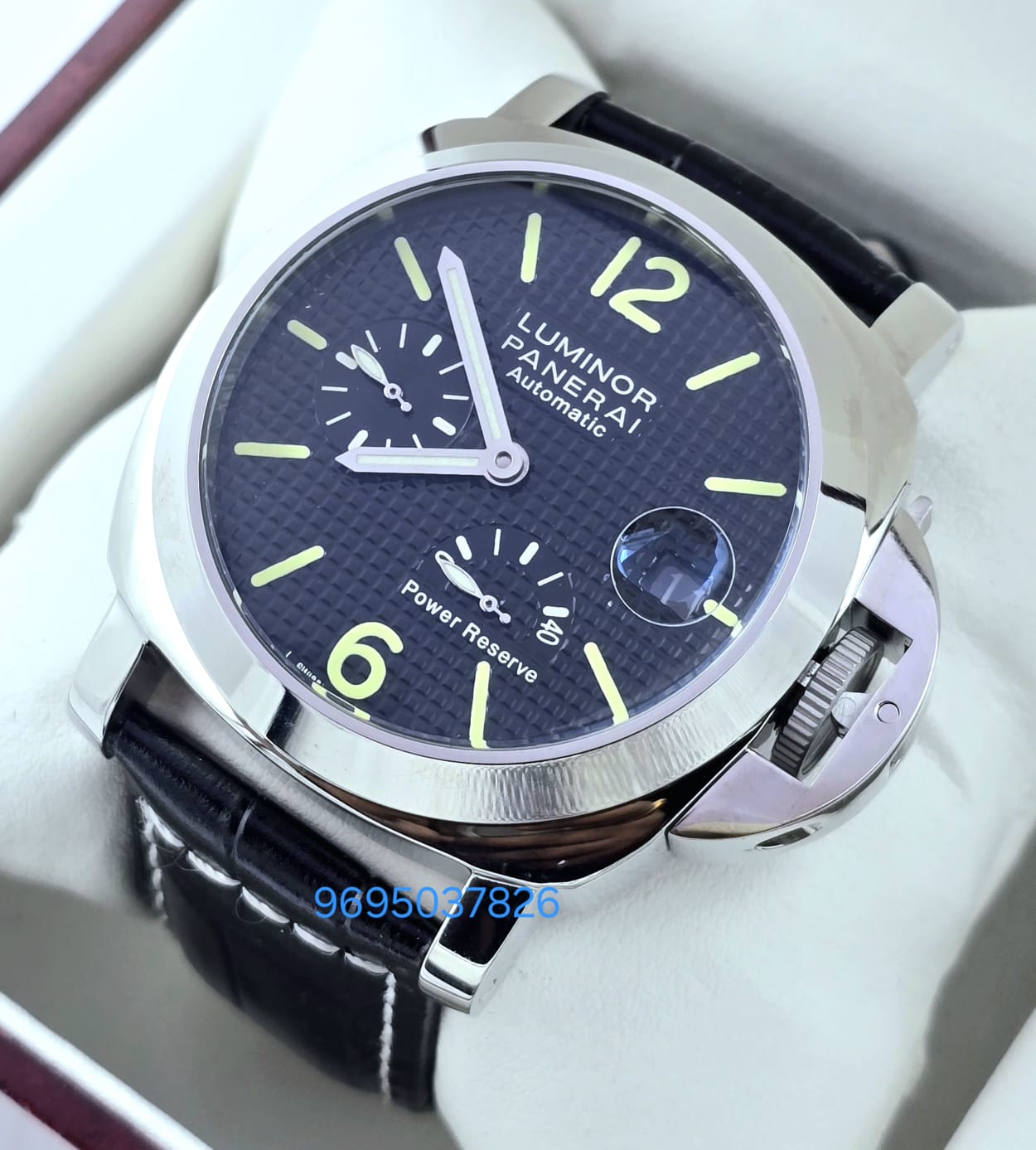 Panerai Power Reserve Leather Strap Swiss Automatic Watch