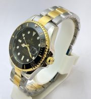 Rolex Submariner Black Dial Dual Tone Swiss Automatic Watch - Image 4