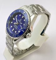 Rolex Submariner Blue Dial Steel Bracelet Swiss Automatic Watch - Image 4