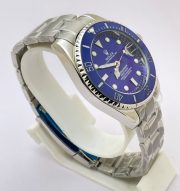 Rolex Submariner Blue Dial Steel Bracelet Swiss Automatic Watch - Image 5