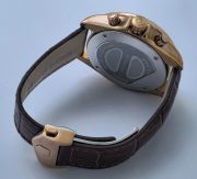 Tag Heuer Grand Carrera Calibre 17 Rose Gold Leather Strap Watch - Image 7