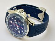 Omega Seamaster Diver 34th America Cup Chronograph Blue Rubber Strap Watch - Image 6
