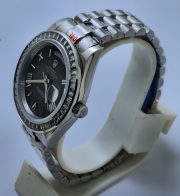 Rolex Day-Date Diamond Bezel Black Steel Swiss Automatic Watch - Image 3