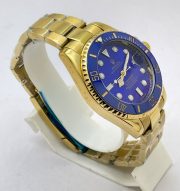 Rolex Submariner Blue Full Gold Swiss Automatic Watch - Image 5