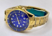 Rolex Submariner Blue Full Gold Swiss Automatic Watch - Image 6