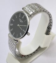 Longines Elegance La Grande Black Steel Watch - Image 4