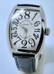 Franck Muller Crazy Hours White Leather Strap Swiss Automatic Watch - Image 3