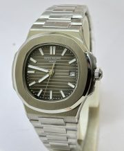 Patek Philippe Nautilus Steel Grey Swiss Automatic Watch - Image 3