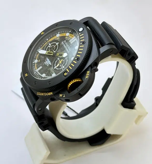 Panerai Submersible Navy Seal Black Rubber Strap Swiss Automatic Watch - Image 4