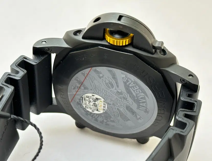 Panerai Submersible Navy Seal Black Rubber Strap Swiss Automatic Watch - Image 8