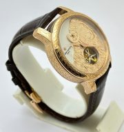 Vacheron Constantin Traditionnelle GMT Tourbillon Lion Swiss Automatic Watch - Image 5