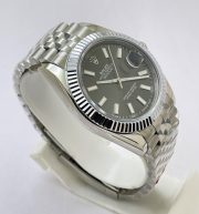 Rolex Date-Just Grey Swiss ETA Automatic 3235 Valjoux Movement Watch - Image 5