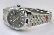 Rolex Date-Just Grey Swiss ETA Automatic 3235 Valjoux Movement Watch - Image 6