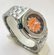 Audemars Piguet Diver Steel Bracelet Orange Swiss Automatic Watch - Image 5