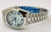 Rolex Day-Date Roman Mark Ice-Blue Swiss Automatic Watch - Image 6