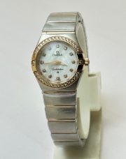 Omega Constellation Diamond Mark Mother Of Pearl Diamond Bezel Ladies Watch - Image 3