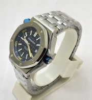 Audemars Piguet Diver Steel Bracelet Blue Swiss Automatic Watch - Image 4
