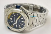 Audemars Piguet Diver Steel Bracelet Blue Swiss Automatic Watch - Image 6