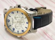 Mont Blanc White Chronograph Leather Strap Watch A - Image 6