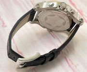 Mont Blanc White Chronograph Leather Strap Watch A - Image 7