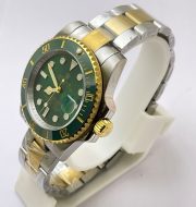 Rolex Submariner Green Dial Dual Tone Swiss Automatic Watch - Image 4