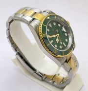 Rolex Submariner Green Dial Dual Tone Swiss Automatic Watch - Image 5