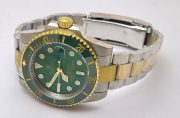Rolex Submariner Green Dial Dual Tone Swiss Automatic Watch - Image 6