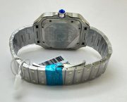 Cartier Santos 100 Dual Tone Black Swiss Automatic Watch - Image 7