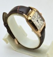 Cartier Santos Dumont Small Leather Strap Ladies Watch - Image 5