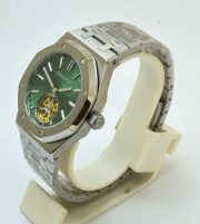 Audemars Piguet Royal Oak Tourbillon Dimpled Dial Green Swiss Automatic Watch - Image 4