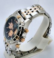 Breitling Chronomat Chronograph Black Dual Tone Watch - Image 4