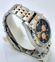 Breitling Chronomat Chronograph Black Dual Tone Watch - Image 5