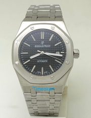 Audemars Piguet Royal Oak Steel Black Swiss Automatic Watch - Image 3