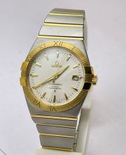 Omega Constellation Double Eagle Gold Bezel SWISS ETA 2250 Valjoux Automatic Watch - Image 3