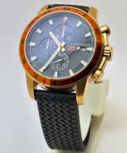Chopard Mille Miglia Zagato Chronograph Orange Bezel Rubber Strap Watch - Image 3
