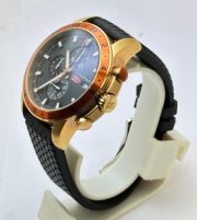 Chopard Mille Miglia Zagato Chronograph Orange Bezel Rubber Strap Watch - Image 4