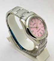 Rolex Oyster Perpetual Pink Steel Swiss Automatic Watch - Image 5