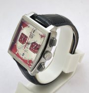 Tag Heuer Monaco Caliber 12 Red & White Watch - Image 4