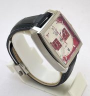 Tag Heuer Monaco Caliber 12 Red & White Watch - Image 5