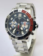 Ulysse Nardin Maxi Marine Diver Chronograph Steel Swiss ETA 7750 Valjoux Automatic Movement Watch - Image 3