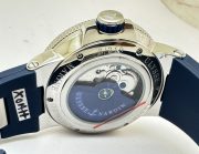 Ulysse Nardin Maxi Marine Steel Blue Rubber Strap Swiss Automatic Watch - Image 8