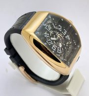 Franck Muller Yachting Anchor Rose Gold Black Strap Swiss Automatic Watch - Image 5