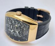 Franck Muller Yachting Anchor Rose Gold Black Strap Swiss Automatic Watch - Image 6
